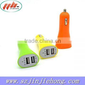 2.1A USB Car Charger for Tablet pc Iphone6 Factory Price Usb Charger Car