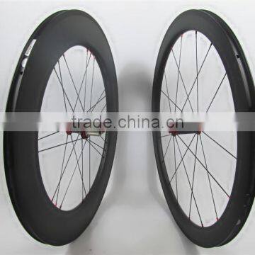 2016 New arrival carbon road racing wheelsets 50 front 88 rear carbon clincher rims with Powerway R36 hub with Special lacing