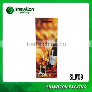 Popular logo printing shoulder bag with water bottle holder with handles