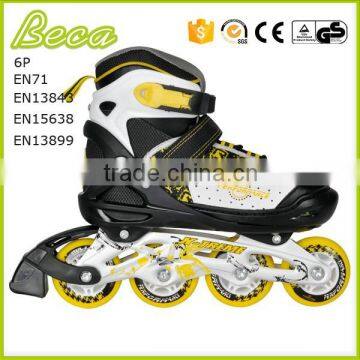 wholesale chrome bearing yellow kids roller skate shoes