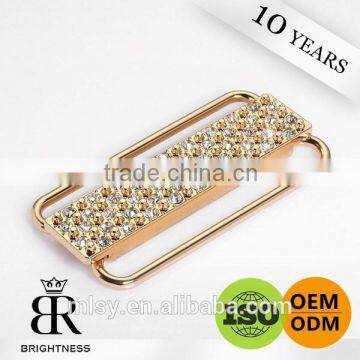 Ladies automatic auto lock belt buckle with rhinestone Brightness G1-80002