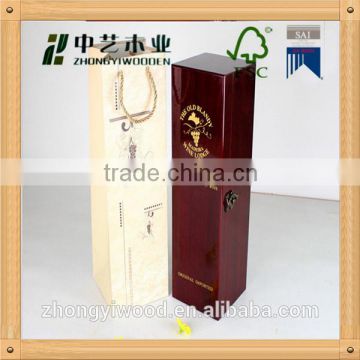 Trade assurance FSC and Sa8000 Audit Factory Custom Design Wooden Wine Box