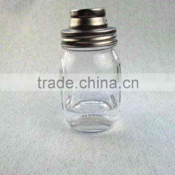 Clear cocktail wine glass shaker bottle 480ml with high quality