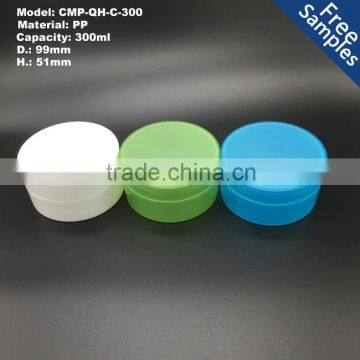300g round empty cosmetic plastic jar ,300ml plastic jar,PP Plastic Jar for Cosmetic