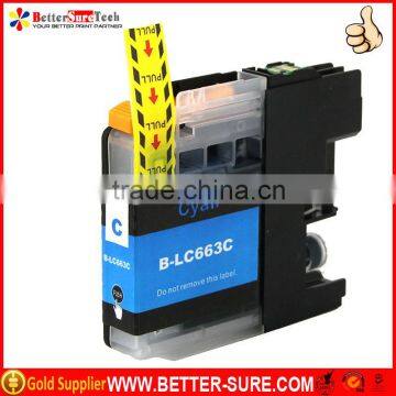 Quality LC663 C New compatible Brother ink cartridge LC663 for Brother MFC-J2320/J2720