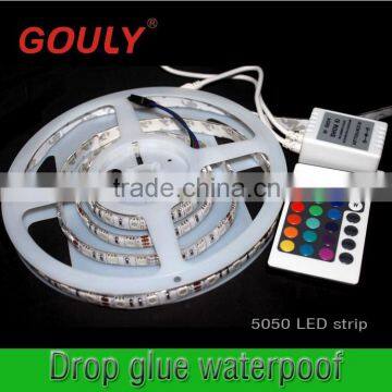 waterproof rgb 5050 36w profile led strip light plastic cover