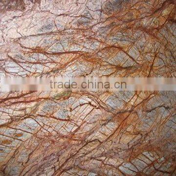 Factory Direct Sell Good Quality Polished Surface Finished Cheap Rainforest Red Marble