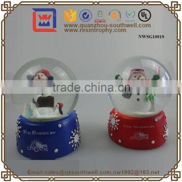 Christmas Decorations Gift Resin Crafts Snowman Water Globe