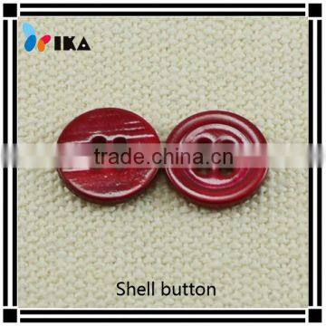 red 4 hole rivershell button for shirrt
