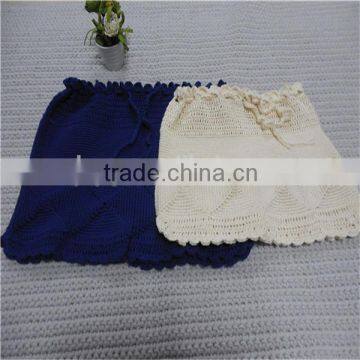 Crochet swimwear crochet knitted beach shorts for women women beach shorts