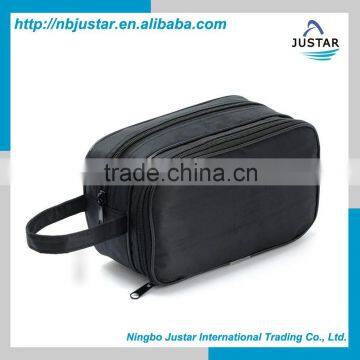 Promotional Waterproof Polyester Material Hand Toiletry Kit Type Travel Comsetic Bag for Men