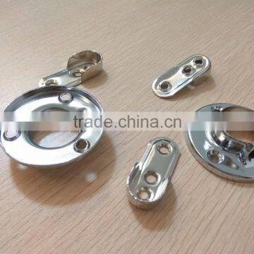 Wholesale wardrobe pipe support for cabinet accessories /pipe end flange