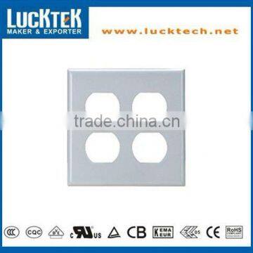 2 Gang Duplex Receptacle Plastic Wall plates