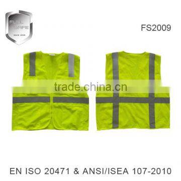 American traffic safety high visibility vest