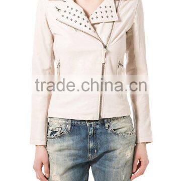 Cheap price ladies leather jacket