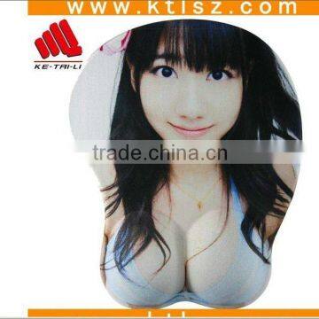 Sexy Girls Gel Wrist Rest Mouse Pad With Thermal Transfer Printing