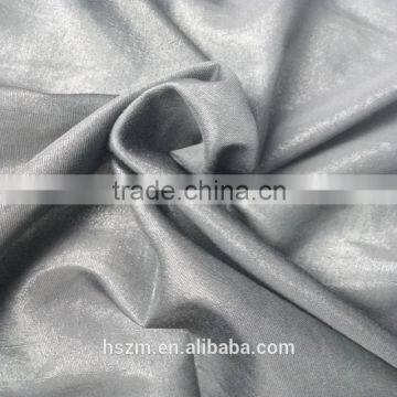 100 Soft Spun Polyester Yarn Diamond Chiffon Grey Fabric For Cloth/Dress
