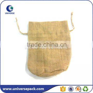 exporter of small jute pouch with drawstring for wholesale