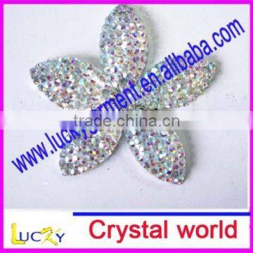 2011 new style full rhinestone resin boat shape