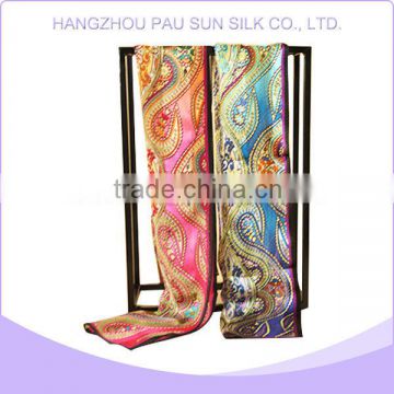 Factory manufacture various women's long silk scarf