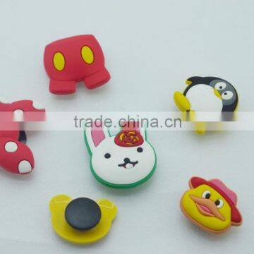 new product nature texture lovely rabbit shape custom pvc pencil topper animal pencil caps