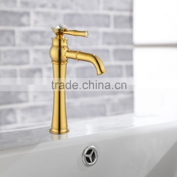 CE Luxury Gold Plating Brass Basin Taps