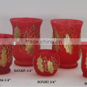 mercury glass votive candle holder