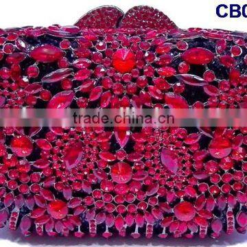 CB0132-18 2016 new design hot sale elegant and luxury Rhinestones African Handbag for wedding/party