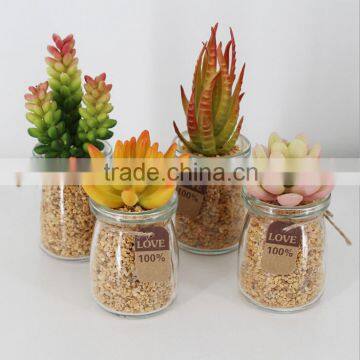 Wholesale Artificial Succulent Bonsai Pot Succulent Plants