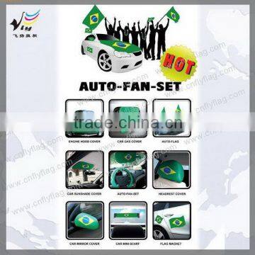 High Quality Top Sell Custom Logo Design Car Mirror Flags photo-2