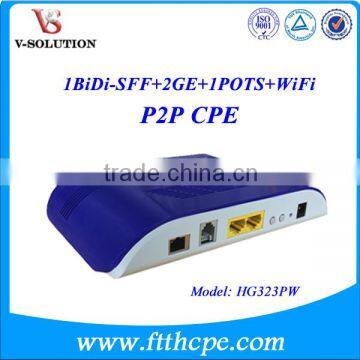 2GE+1POTS+WiFi Access Point Wireless P2P CPE Fiber Gateway