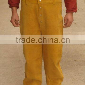 Durable leather welding apron trousers