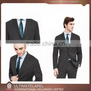 2016 Fashion Men's Black Business Suit Slim Fit