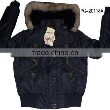 lady's Padding Wingproof Jacket With Detachable Sleeve