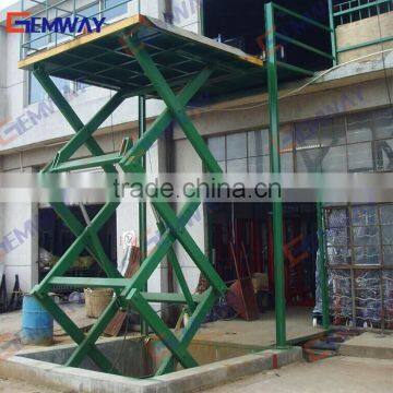 Heavy duty electric scissor hydraulic lift table cart