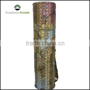 Batik Printed Yoga Mat Bag in Cotton Fabric