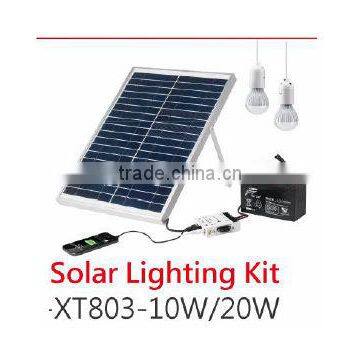 Portable Solar Panel/Small Solar lighting kits 10W 20W