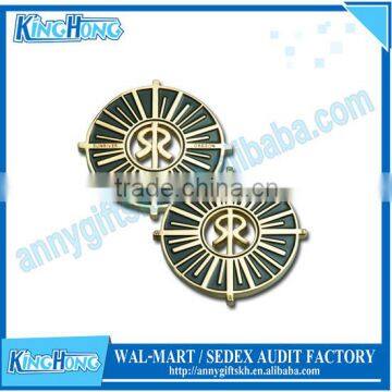 Gold plated soft enamel souvenir brass coin