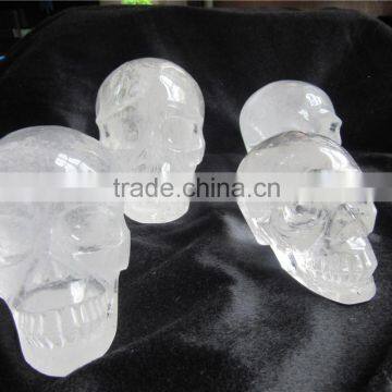 Natural Rock Crystal Skull, White Crystal Skull, Charming Crystal Skull