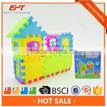 22pcs enlighten plastic building block brick toy house