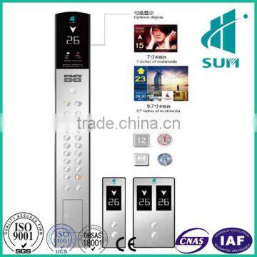 630KG Machine Roomless Passenger Elevator With Hairline Stainless Steel