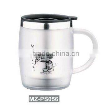 Promotional stainless steel beer mug with log printing