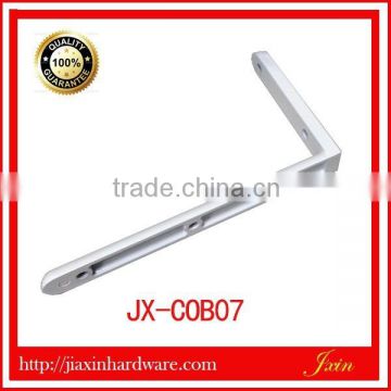 New design flash sliver finished Aluminum angle bracket for office desk parts