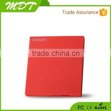 2015 New creative factory direct wholesale 2600mah electric super slim power bank