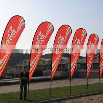 Hot sale beach flag with high quality in Suzhou