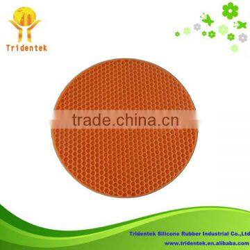 Heat- resistant Round Silicone Heat Resistant Glass Table Mat
