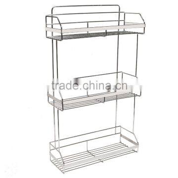 Stainless Steel 3-Tier Bathroom Shelves / Kitchen Spice Rack Organizer