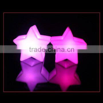 2015 star shape PVC night light decoration /LED festival led mood light, pvc ball night light