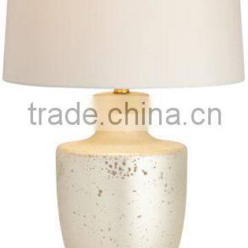gold square base hot sale home decoration table lamp with white lamp stand for living room decor