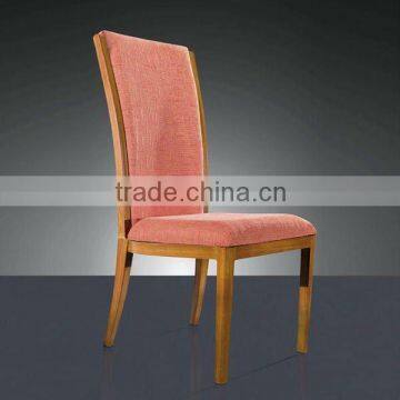 Metal chair, aluminum chair, fabric paint imitation wood chair (YL1082)